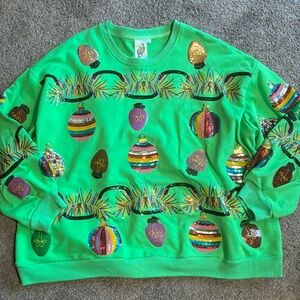 Queen of Sparkles Christmas light long sleeve shirt